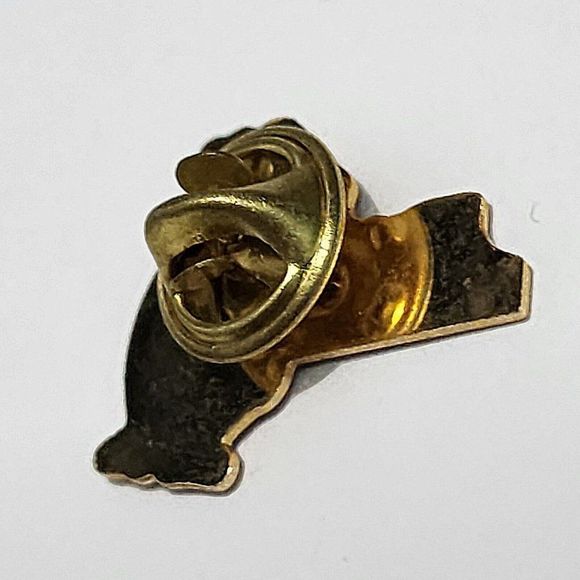 Vintage Syosset NY Soccer Club Enamel Pin Red Gold Limited Pin Football Club - Picture 5 of 6